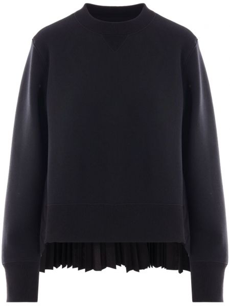 Rund hals sweatshirt med rund hals Sacai sort