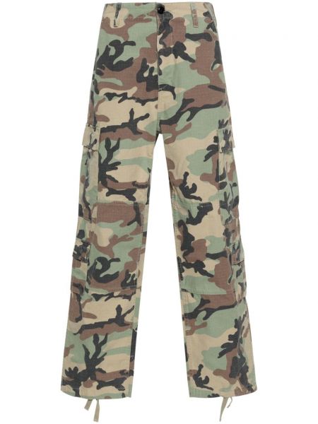 Pantalon cargo à imprimé à imprimé camouflage Stüssy