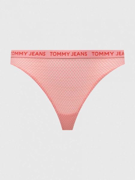 Stringi Tommy Jeans czarne