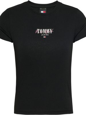 Τοπ Tommy Jeans Curve μαύρο