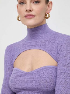 Sweter Elisabetta Franchi fioletowy