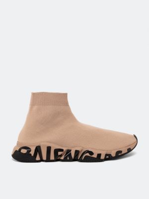Кроссовки Balenciaga Speed бежевые