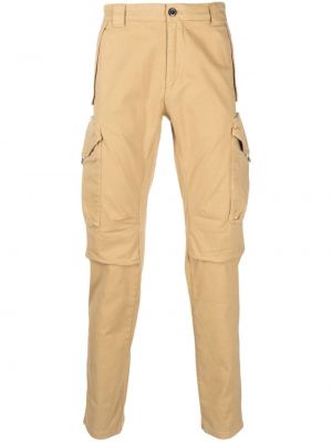 Rovné kalhoty s nízkým pasem C.p. Company béžové