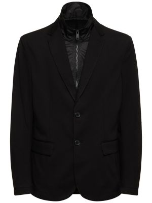 Viskózová bunda z nylonu Armani Exchange černá