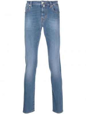 Jeans skinny a vita bassa slim fit Sartoria Tramarossa blu