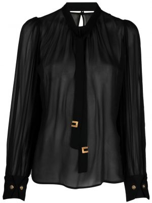 Krage blus Elisabetta Franchi svart