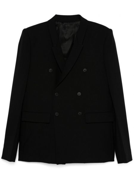 Dobbeltradet blazer Rick Owens sort