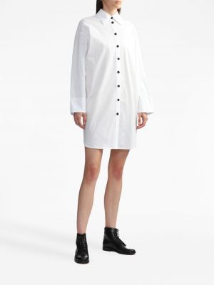 Péřové šaty s knoflíky Proenza Schouler White Label bílé