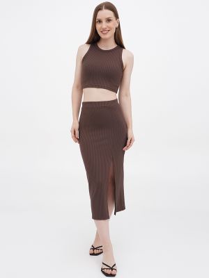 Длинная юбка Equilibri коричневая