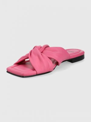 Sandale din piele Hugo roz