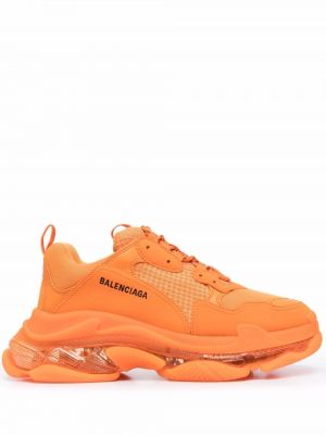 Ren sneakers Balenciaga Triple S oransje