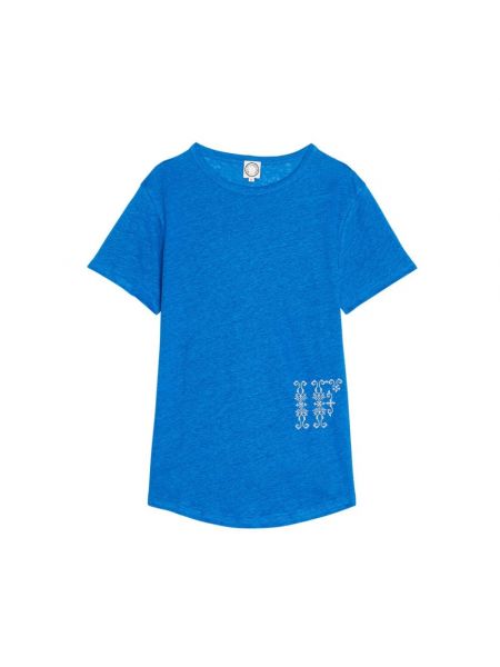 Leinen t-shirt Ines De La Fressange Paris blau