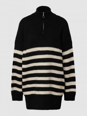 Dzianinowy sweter ze stójką Only czarny