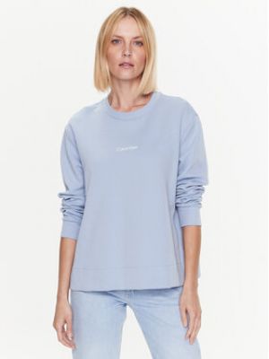 Bluza dresowa Calvin Klein Curve niebieska