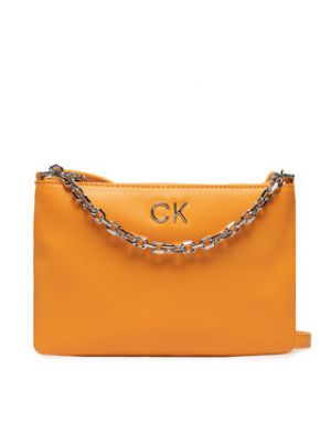 Torba na ramię Calvin Klein Jeans pomarańczowa