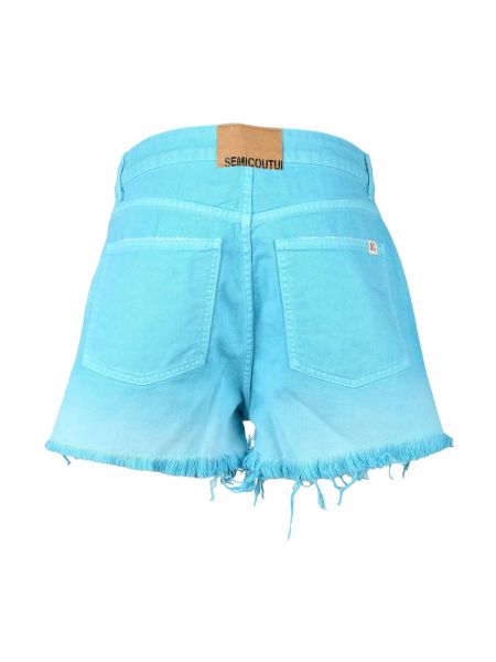 Pantalones cortos vaqueros Semicouture azul