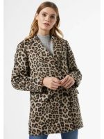 Dámske kabáty s leopardím vzorom