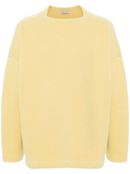Плетен пуловер Fear Of God жълто