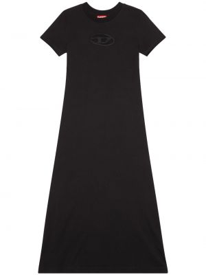 Kleid aus baumwoll ausgestellt Diesel schwarz