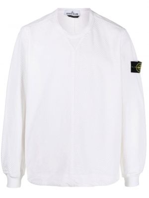 Kordfløyel sweatshirt Stone Island hvit