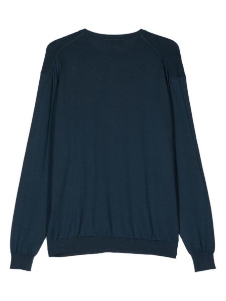 Sweter żakardowy Corneliani niebieski