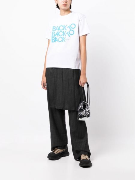 T-shirt aus baumwoll mit print Sacai