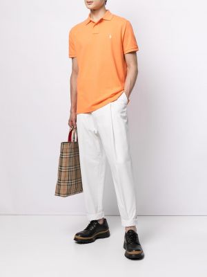 Polo krekls ar izšuvumiem Polo Ralph Lauren oranžs