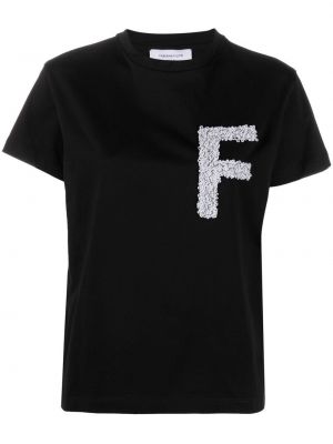 T-shirt ricamato Fabiana Filippi nero