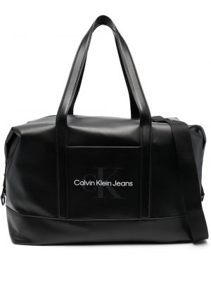 Borsa con stampa Calvin Klein Jeans nero