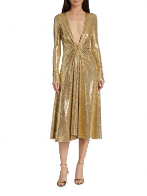 Платье с пайетками Michael Kors Collection