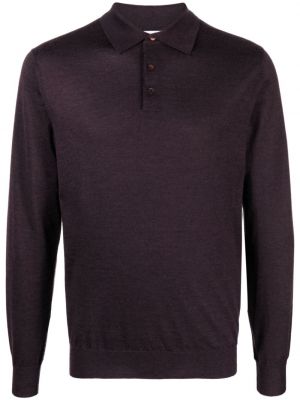 Polo en tricot Cruciani violet