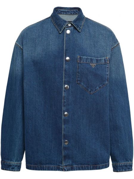 Denim skjorte Prada blå