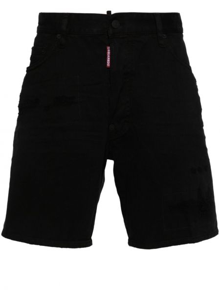 Shorts en jean Dsquared2 noir