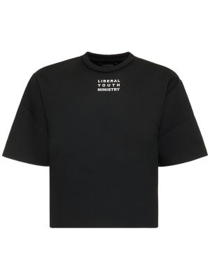 Neoprenové pletené tričko Liberal Youth Ministry černé