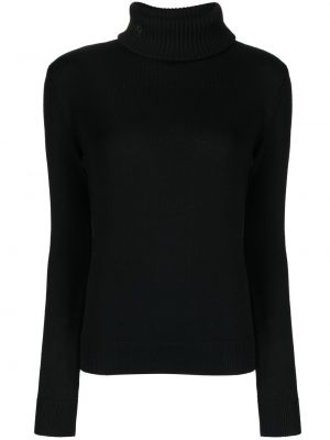 Μάλλινος πουλόβερ από μαλλί merino Perfect Moment μαύρο