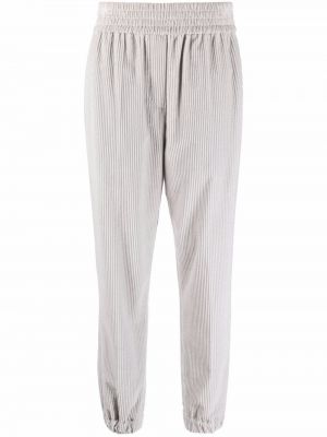 Pantalones de chándal de pana Brunello Cucinelli gris