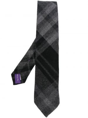 Карирана вратовръзка с принт Ralph Lauren Purple Label