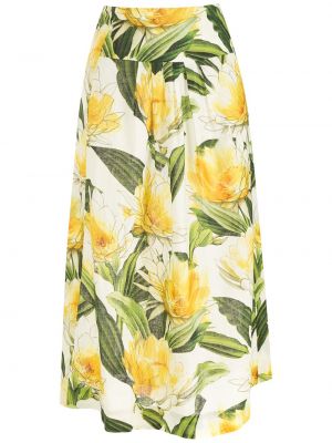 Midi suknja s cvjetnim printom s printom Lenny Niemeyer