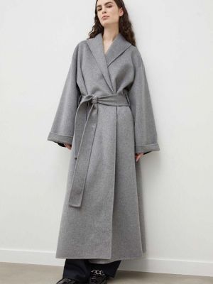 Płaszcz wełniany oversize By Malene Birger szary