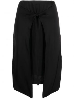 Ασύμμετρη φούστα Mm6 Maison Margiela μαύρο