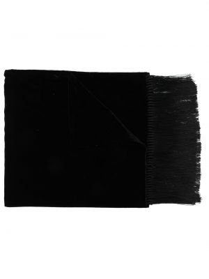 Samta šalle ar bārkstīm Saint Laurent melns