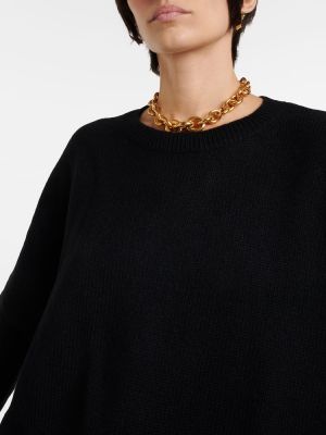 Oversized πουλόβερ κασμίρ Lisa Yang μαύρο