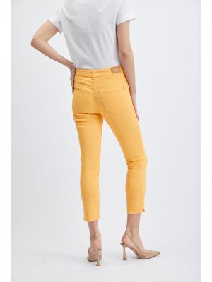 Skinny džíny Orsay oranžové