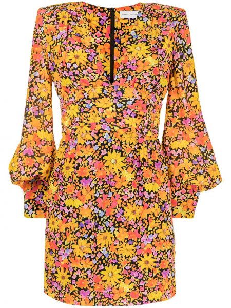 Vestido de flores con estampado Rebecca Vallance naranja