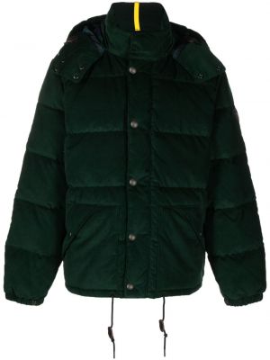 Menčestrová páperová bunda s kapucňou Polo Ralph Lauren zelená