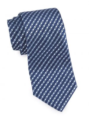 Шелковый галстук в полоску Charvet синий