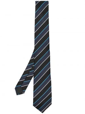 Cravate à rayures Lanvin noir