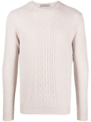 Пуловер с кръгло деколте Corneliani бежово