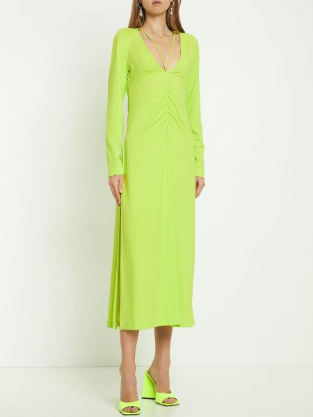 Sukienka midi z dżerseju Saks Potts zielona