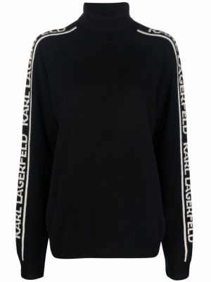 Cashmere turtleneck Karl Lagerfeld svart